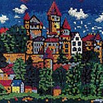 Stecksystem Schloss Braunfels (Hessen) mit XXL-Steckvorlage