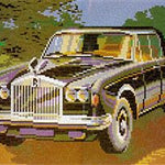 Stecksystem Rolls Royce (Oldtimer) mit XXL-Steckvorlage