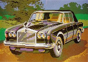 Stecksystem Rolls Royce (Oldtimer) mit XXL-Steckvorlage