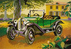 Stecksystem Opel Laubfrosch (Oldtimer) mit XXL-Steckvorlage