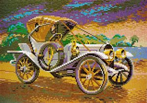 Stecksystem Opel Doktorwagen (Oldtimer) mit XXL-Steckvorlage