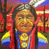 Stecksystem Sioux Häuptling Red Cloud (Indianer) mit XXL-Steckvorlage