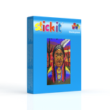Stecksystem Sioux Häuptling Red Cloud (Indianer) mit XXL-Steckvorlage