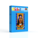 Stecksystem Sioux Squaw (Indianer) mit XXL-Steckvorlage