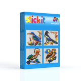 Stickit Pixel-Puzzle Vögel 4 in 4