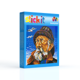 Stickit Pixel-Mosaik ,, Fischer mit Pfeife ,,