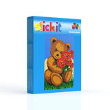 Stickit-Pixel Bär mit Blumen