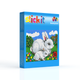 Stickit-Pixel Hasenmama mit Häschen