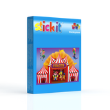 Stickit-Pixel Zirkusvorstellung 4 in 4
