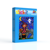 Stickit-Pixel die fliegende Hexe