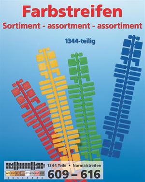 Sortiment Farbstreifen gross 609-616