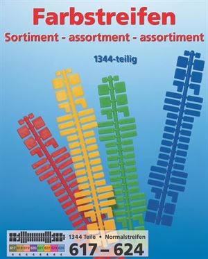 Sortiment Farbstreifen gross 617-624