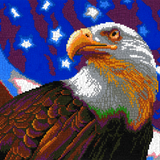 Stecksystem Amerikanischer Adler mit XXL-Steckvorlage