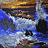 Stecksystem Atlantik Wellen mit XXL-Steckvorlage