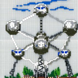 Stickit-Pixel Atomium Brüssel
