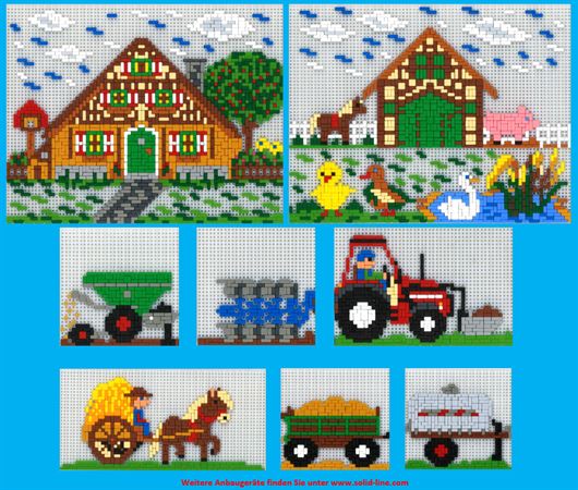 Stickit-Pixel Bauernhof Set