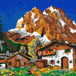 Stecksystem Berghütte mit XXL-Steckvorlage