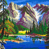 Stecksystem Bergsee mit XXL-Steckvorlage