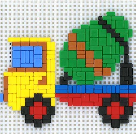 Stickit-Pixel Betonmischer