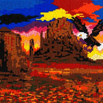 Stickit-Pixel Adler in Arizona