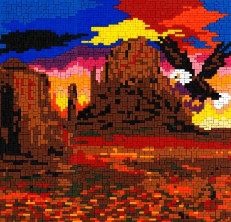 Stickit-Pixel Adler in Arizona