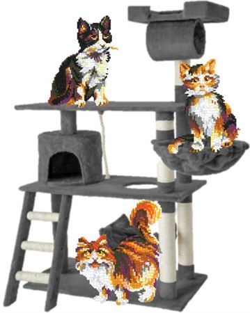 Stickit Pixel-Mosaik Kätzchen 3 in 3