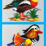 Stickit-Pixel Mandarin u. Brandente 2 in 2