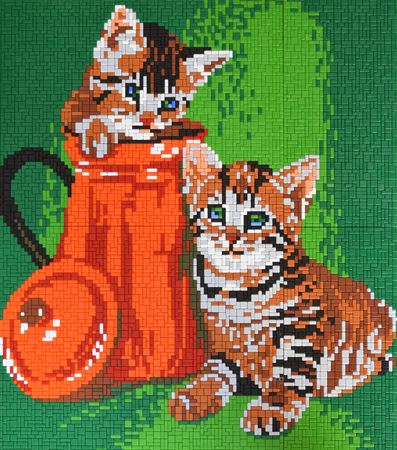 Stickit Pixel-Puzzle ,,Kleine Naschkatzen,,