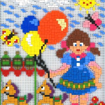 Stickit-Pixel Auf dem Rummelplatz