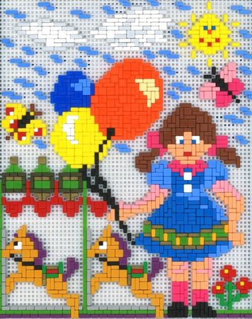 Stickit-Pixel Auf dem Rummelplatz