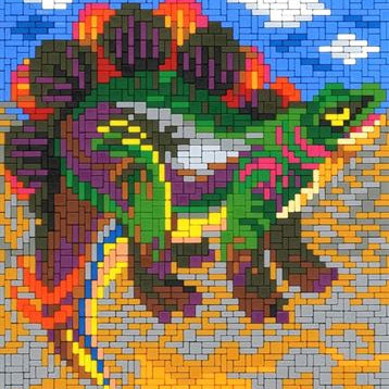 Stickit Stegosaurus in der Wüste