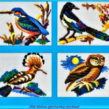 Stickit Pixel-Puzzle Vögel 4 in 4