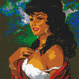 Stecksystem Black Lady mit XXL-Steckvorlage