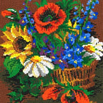 Stecksystem Blumenkorb mit XXL-Steckvorlage