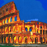 Stecksystem Colosseum Rom mit XXL-Steckvorlage
