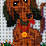 Stickit-Pixel Dackel Bodo