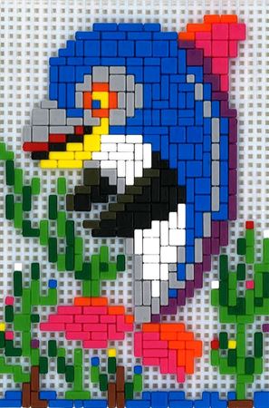Stickit-Pixel Delfin mit Korallen