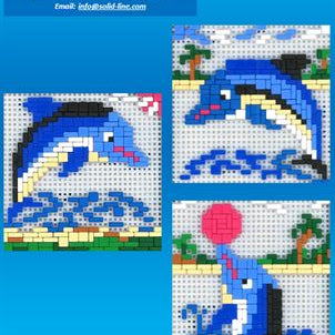 Stickit-Pixel "Delfine 3 in 1"