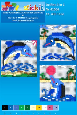 Stickit-Pixel "Delfine 3 in 1"