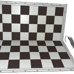 Schachplan faltbar weiss/hellbraun, Feld 55 mm