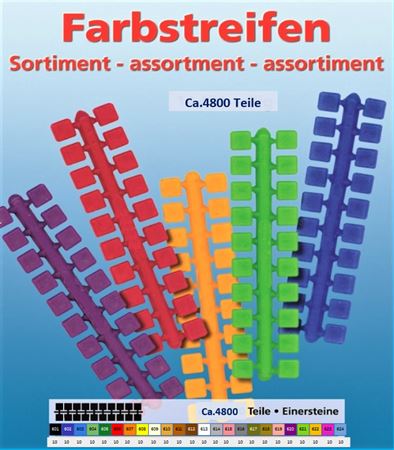 Sortiment Farbstreifen Einser 601-624