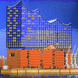 Stecksystem Elbphilharmonie Hamburg mit XXL-Steckvorlage
