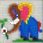 Stickit-Pixel Elefant