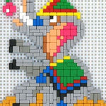 Stickit-Pixel Elefant im Zirkus
