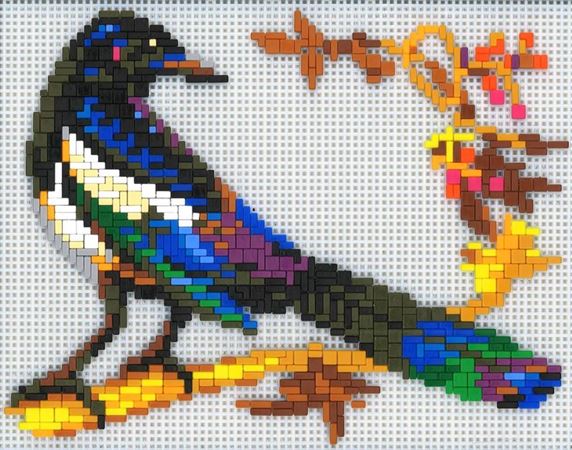 Stickit Pixel-Puzzle ,,Elster,,