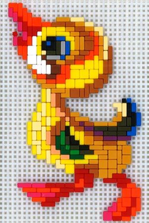 Stickit-Pixel Enten Küken