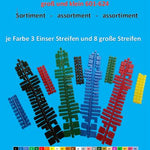 Sortiment Farbstreifen gross und klein von 601-624