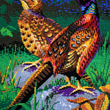 Stecksystem Fasane mit XXL-Steckvorlage