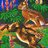 Stecksystem Feldhasen mit XXL-Steckvorlage