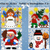 Stickit-Pixel fröhliche Weihnachten 4 in 4